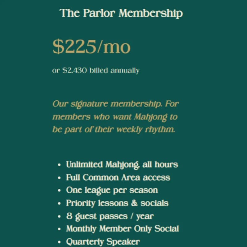 The Parlor Membership